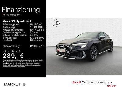 Mythosschwarz metallic Gebraucht 2024 Audi S3 Sport Limousine | 36.890 € (Superpreis)
