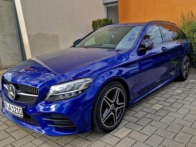 Blau Gebraucht 2018 Mercedes C180 AMG line Kombi | 20.900 € (Fairer Preis)