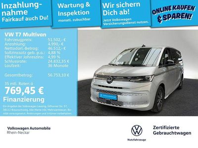 Second-hand VW Multivan Style 150 CP (110 kW) 2022 Argintiu Monovolum