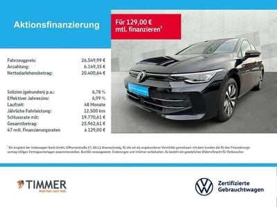Gebraucht VW Golf VIII Goal 150 PS (110 kW) 2024 Schwarz Limousine