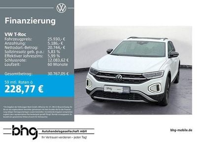 Gebraucht VW T-Roc Style 150 PS (110 kW) 2023 Weiß SUV