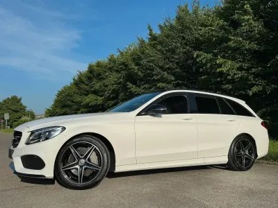 Gebraucht Mercedes C250 AMG line 204 PS (150 kW) 2015 Weiß Kombi