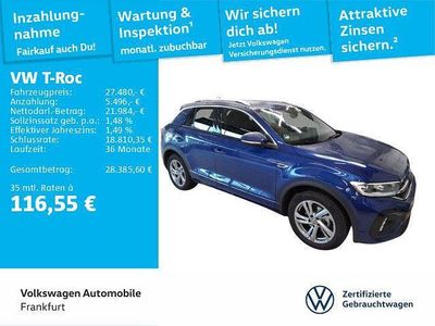 Usado VW T-Roc R-line 116 HP (85 kW) 2025 Azul SUV
