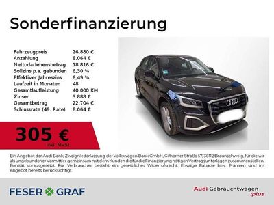 Mythosschwarz metallic Gebraucht 2022 Audi Q2 Ambiente SUV | 26.880 € (Fairer Preis)