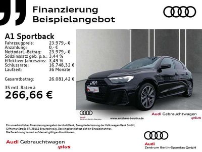 Gebraucht Audi A1 S-Line 95 PS (69 kW) 2024 Mythosschwarz metallic Kleinwagen