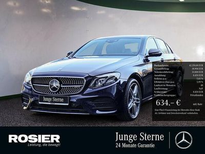 Gebraucht Mercedes E400 AMG 340 PS (250 kW) 2019 Blau / cavansitblau (metallic) Limousine