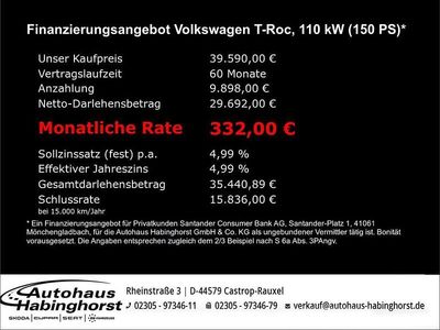 Neu VW T-Roc R-line 150 PS (110 kW) 2026 Grau SUV