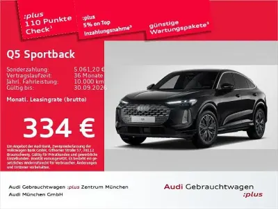 Gebraucht Audi Q5 Sportback S-Line 204 PS (150 kW) 2025 Mythosschwarz metallic SUV