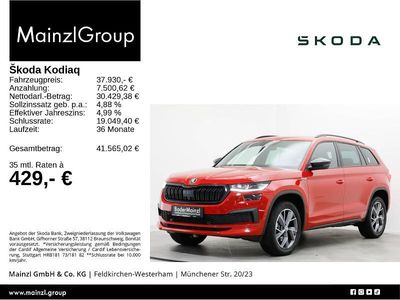 Rot Gebraucht 2022 Skoda Kodiaq SportLine SUV | 36.360 € (Fairer Preis)