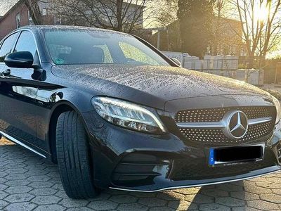 Usata Mercedes C300e AMG 306 CV (225 kW) 2019 Nero Berlina