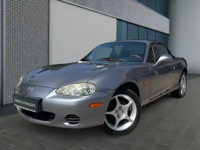 Gebraucht Mazda MX5 110 PS (80 kW) 2002 Titanium grey mica Cabrio
