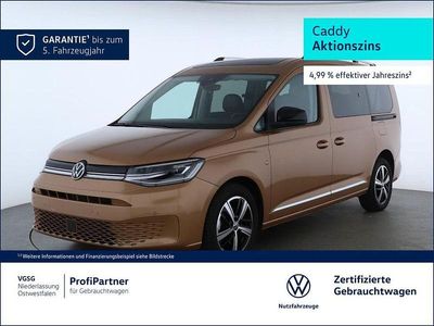 Gebraucht VW Caddy Maxi Style 122 PS (89 kW) 2024 Gold (copper bronze (gold)) Van / Kleinbus