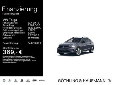 Gebraucht VW Taigo Goal 116 PS (85 kW) 2025 Grau SUV