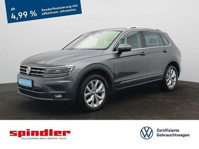 Indiumgrau metallic Gebraucht 2020 VW Tiguan Highline SUV | 25.980 € (Guter Preis)