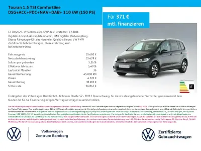 Gebraucht VW Touran Comfortline 150 PS (110 kW) 2025 Grau Van / Kleinbus