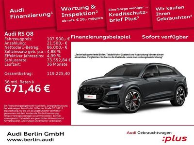Gebraucht Audi RS Q8 Sport 600 PS (441 kW) 2023 Individuallackierungen audi ex SUV