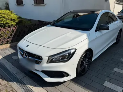 Brugt Mercedes CLA200 AMG line 156 HK (114 kW) 2019 Hvid Coupe