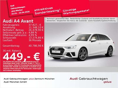 Gebraucht Audi A4 S-Line 204 PS (150 kW) 2024 Arkonaweiß Kombi