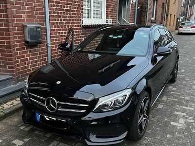 gebraucht Mercedes C250 d AMG T-Modell Head-Up Burmester Nightpaket