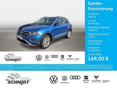 Second-hand VW T-Roc Style 150 CP (110 kW) 2022 Albastru SUV