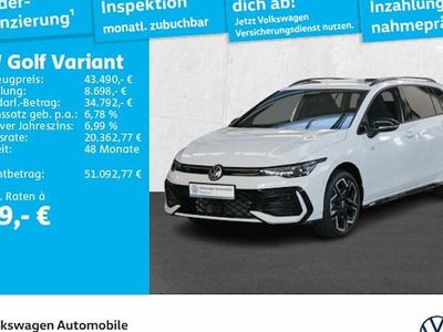 Neu VW Golf VIII R-line 150 PS (110 kW) 2025 Weiß Kombi