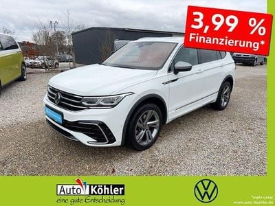 Pure white Gebraucht 2022 VW Tiguan Allspace R-line SUV | 34.690 € (Fairer Preis)