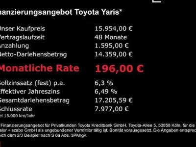 Używany Toyota Yaris Hybrid Comfort 116 KM (85 kW) 2022 Czarny Sedan/Limuzyna