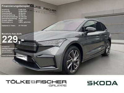 Graphite grau (metallic) Gebraucht 2022 Skoda Enyaq iV SportLine SUV | 37.779 €