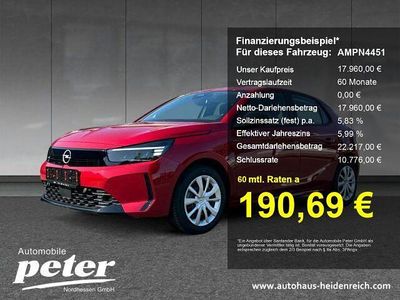 Neu Opel Corsa Edition 101 PS (74 kW) 2025 Schwarz Limousine