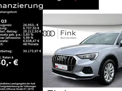 Gebraucht Audi Q3 Ambiente 150 PS (110 kW) 2022 Florettsilber metallic SUV