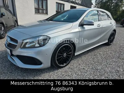 Gebraucht Mercedes A200 AMG line 136 PS (100 kW) 2017 Polarsilber Kleinwagen