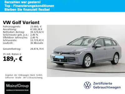 Gebraucht VW Golf VIII Life 116 PS (85 kW) 2025 Mondsteingrau Kombi