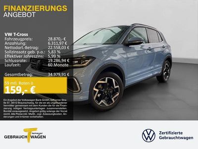 Neu VW T-Cross R-line 150 PS (110 kW) 2025 Blau SUV