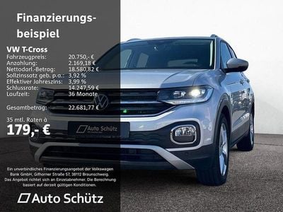 Gebraucht VW T-Cross Style 150 PS (110 kW) 2022 Reflexsilber metallic SUV
