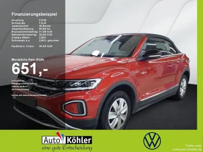 Begagnad VW T-Roc Cabriolet Goal 150 HK (110 kW) 2025 Röd Cab