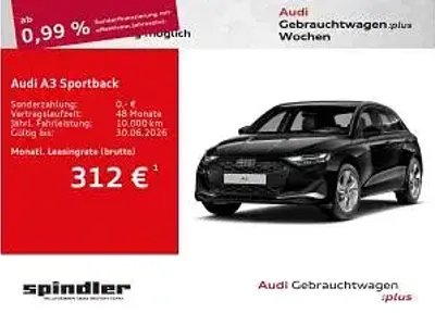 Gebraucht Audi A3 150 PS (110 kW) 2025 Schwarz (mythosschwarz metallic) Limousine