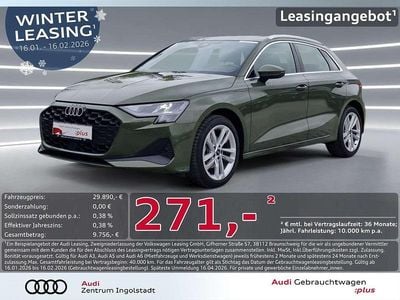 Distriktgrün metallic Gebraucht 2024 Audi A3 Ambiente Limousine | 29.890 € (Guter Preis)