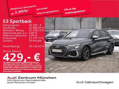 Daytonagrau perleffekt Gebraucht 2024 Audi S3 Ambiente Limousine | 36.283 € (Superpreis)