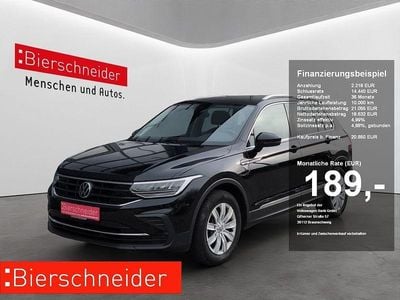 Gebraucht VW Tiguan Life 150 PS (110 kW) 2021 Deep black perleffekt SUV