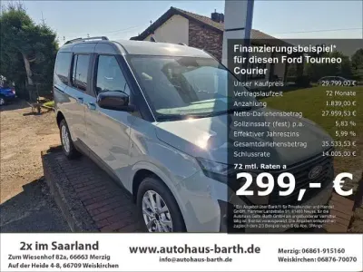 Neu Ford Tourneo Courier Titanium 125 PS (91 kW) 2025 Grau Van / Kleinbus