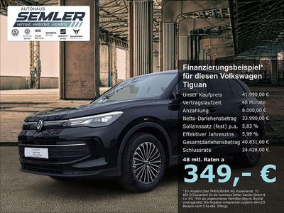 Neu VW Tiguan Goal 150 PS (110 kW) 2025 Schwarz SUV