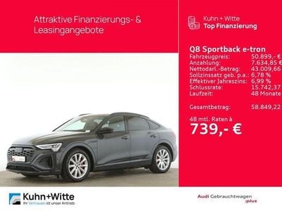 Gebraucht Audi Q8 Sportback e-tron S-Line 300 kW (408 PS) 2023 Grau SUV