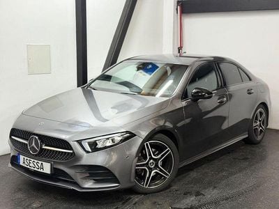 Grau Gebraucht 2019 Mercedes A200 AMG line Limousine | 24.999 € (Etwas zu teuer)