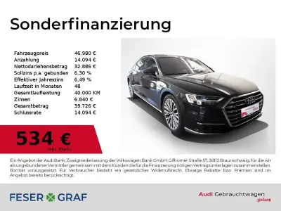 Gebraucht Audi A8L Comfort 286 PS (210 kW) 2021 Vesuvgrau metallic Limousine