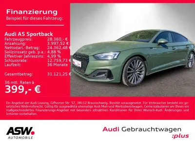 Używany Audi A5 Sportback Advanced Plus 204 KM (150 kW) 2023 Zielony Hatchback