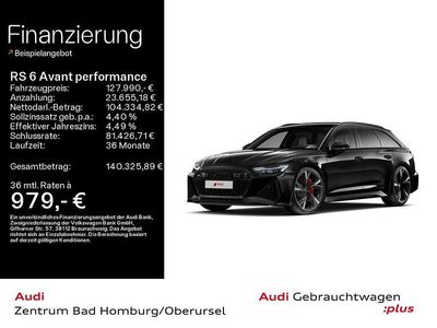 Mythosschwarz metallic Gebraucht 2025 Audi RS6 Performance Kombi | 127.990 € (Superpreis)