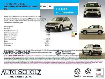 Gebraucht VW T-Cross Goal 116 PS (85 kW) 2025 Silber SUV