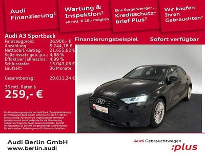Mythosschwarz metallic Gebraucht 2022 Audi A3 Sportback e-tron Advanced Plus Kleinwagen | 26.900 € (Fairer Preis)