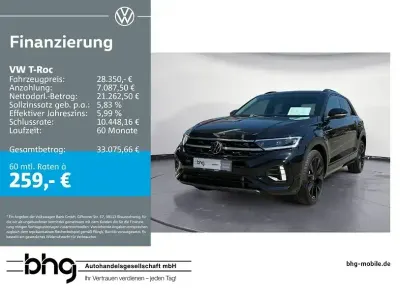 Gebraucht VW T-Roc R-line 190 PS (139 kW) 2023 Schwarz SUV