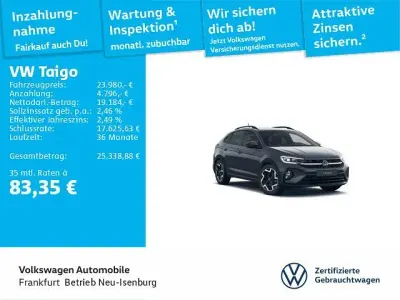 Gebraucht VW Taigo R-line 116 PS (85 kW) 2025 Grau SUV